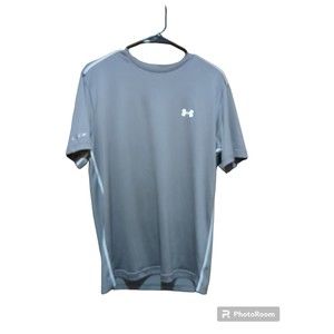 Under Armour Men’s Gray Golf Polo Short Sleeve Shirt Size Large